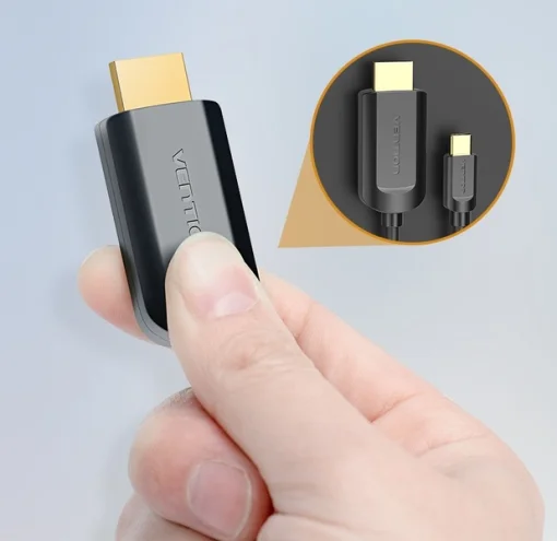 Адаптер-кабель Vention Type-C - HDMI (M/M), 2 м, Black (CGUBH)