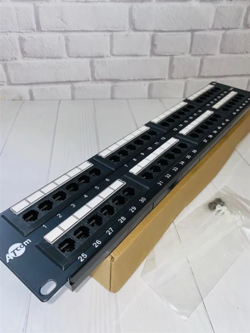 Патч-панель ATcom P6048 19" 48хRJ-45 UTP 1U cat.6