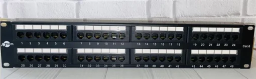 Патч-панель ATcom P6048 19" 48хRJ-45 UTP 1U cat.6