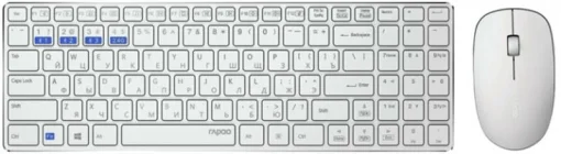 Комплект (клавиатура, мышка) Rapoo 9300M Wireless White