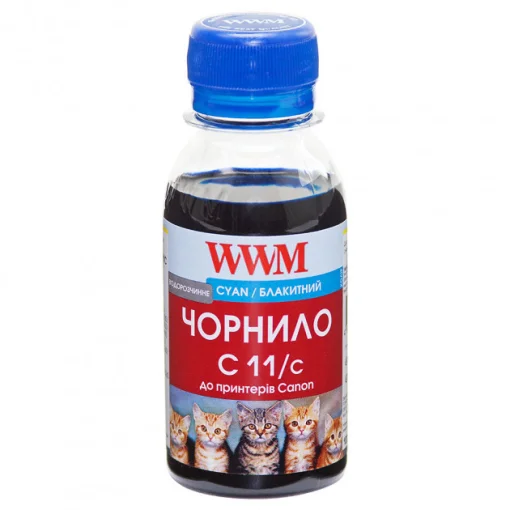 Чернила WWM Canon CL-511C/CL-513C/CLI-521C (Cyan) (C11/C-2) 100г