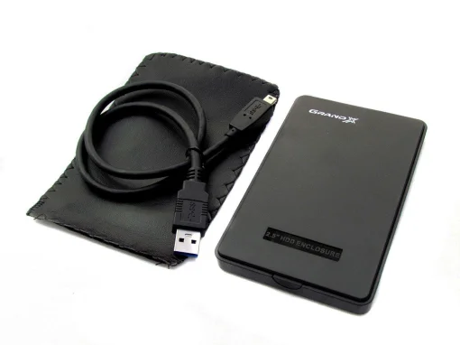 Внешний карман Grand-X для подключения SATA HDD 2.5", USB 3.0, пластик (HDE32)