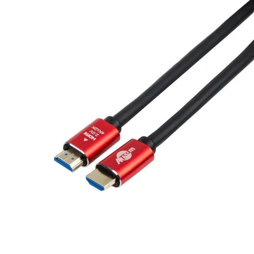 Кабель ATCOM HDMI v2.0 10м Black/Red (24910)