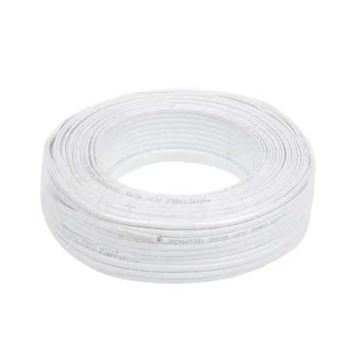 Кабель телефонний ATCOM CCS 26AWG 4 жили 100 м білий (10121)