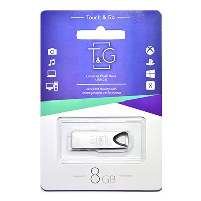 Флеш-накопитель USB 8GB T&G 117 Metal Series Silver (TG117SL-8G)