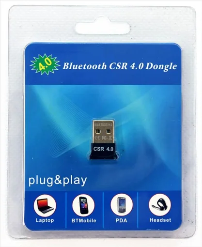 Bluetooth-адаптер USB – Bluetooth 4.0 HQ-Tech BT4-S1, Extra Slim, Qualcomm, блистер