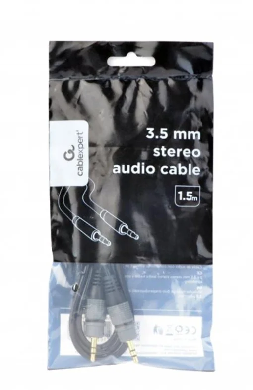 Кабель-подовжувач CABLEXPERT mini-jack 3.5 мм 1.5м Black (CCAP-3535MM-1.5M)