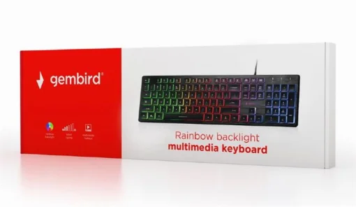 Клавиатура Gembird KB-UML-01-RU Black USB UKR