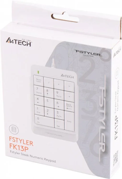 Нампад A4TECH Fstyler FK13P White