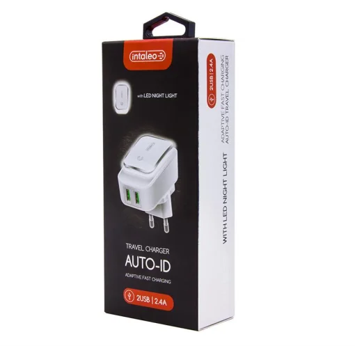 Сетевое зарядное устройство для Intaleo TCL242 (2USB, 2.4A) White (1283126481130)