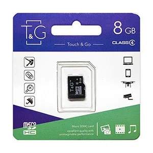 Карта памяти MicroSDHC 8GB Class 4 T&G (TG-8GBSDCL4-00)