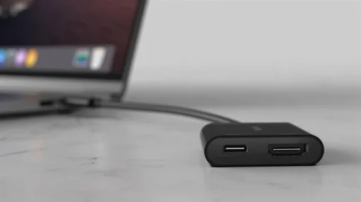 Адаптер Belkin Type-C USB - HDMI+USB Type-C (M/F), Black (AVC002BTBK)