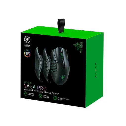 Мышка беспроводная Razer Naga Pro Wireless Gaming Mouse (RZ01-03420100-R3G1) Black USB