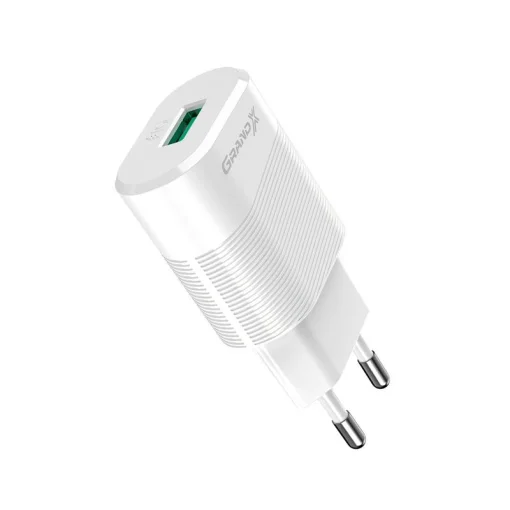 Сетевое зарядное устройство для Grand-X CH-17W (1xUSB 2.1А) White