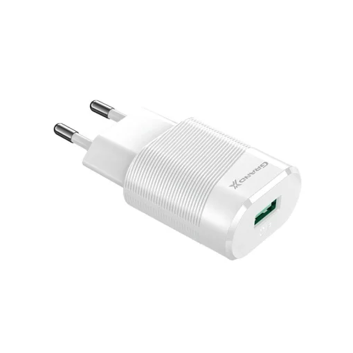 Сетевое зарядное устройство для Grand-X CH-17W (1xUSB 2.1А) White
