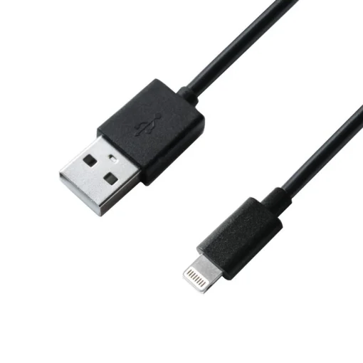 Сетевое зарядное устройство для Grand-X (1xUSB 2.1А) Black (CH-17BL) + кабель Lightning
