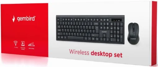 Комплект беспроводной (клавиатура, мышь) Gembird KBS-WM-03-UA Black USB