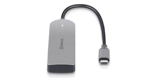 USB хаб REAL-EL CQ-415 Space Gray (EL123110001)