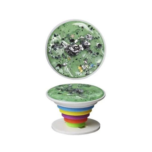 Держатель для смартфона LUXE CUBE Black 3D Green (9998866457452)