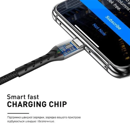 Кабель Luxe Cube Kevlar USB-microUSB, 1.2м, черный (8886668686242)