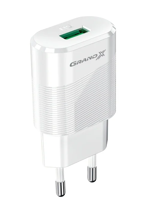Сетевое зарядное устройство для Grand-X CH-17W (1xUSB 2.1А) White