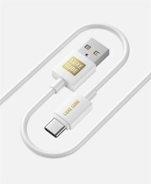 Кабель Luxe Cube USB-USB Type C, 3А, 1м, белый (8889998698469)