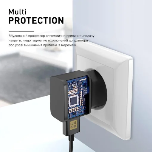 Зарядное устройство для Luxe Cube 1USB 1A Black (7775557575174)