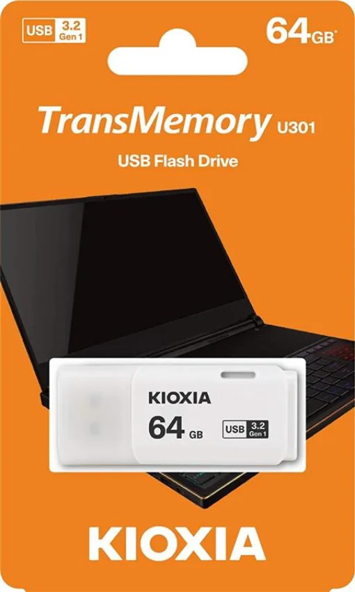 Флеш-накопитель USB3.2 64GB Kioxia TransMemory U301 (LU301W064GG4)