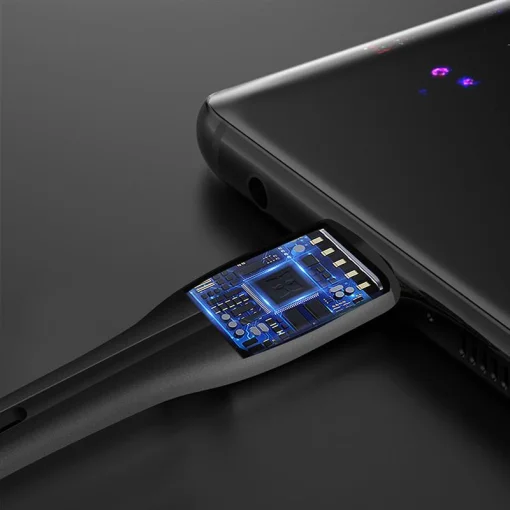 Кабель ColorWay USB-MicroUSB, 2.4А, 1м, PVC + Led, Black (CW-CBUM034-BK)