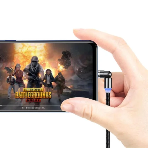 Кабель ColorWay USB-Lightning + microUSB + USB-C Magnetic Rotation 540°, 2.4А, 1м, Black (CW-CBUU037-BK)