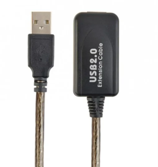 Кабель Cablexpert USB - USB V 2.0 (M/F), активний подовжувач, 10 м, чорний (UAE-01-10M)