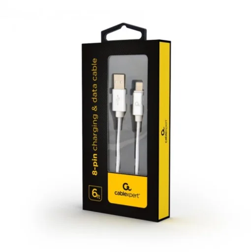 Кабель Cablexpert (CCB-mUSB2B-AMLM-6-S) USB 2.0 - Lightning, 1.8м, сріблястий