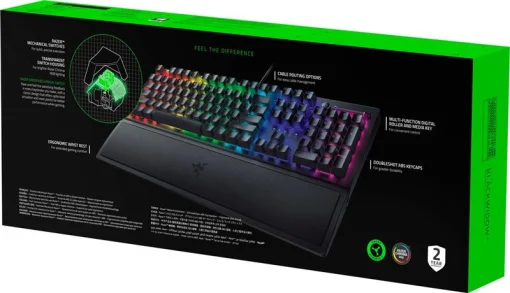 Клавиатура Razer BlackWidow V3 Yellow Switch Black (RZ03-03542100-R3R1)
