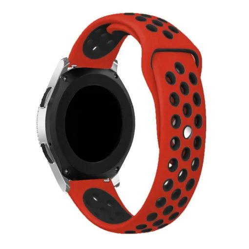 Ремешок BeCover Nike Style для Amazfit Stratos 1/2/2S/3/GTR 2/GTR 47mm/GTR Lite 47mm/Nexo/Pace Red-Black (705817)