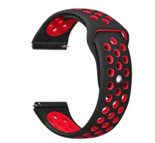 Ремешок BeCover Nike Style для Amazfit Stratos 1/2/2S/3/GTR 2/GTR 47mm/GTR Lite 47mm/Nexo/Pace Black-Red (705812)