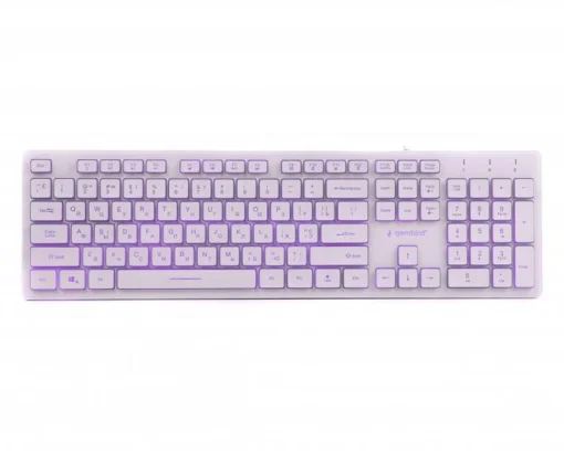 Клавиатура Gembird KB-UML3-01-W-RU Ukr White