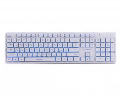 Клавиатура Gembird KB-UML3-01-W-RU Ukr White