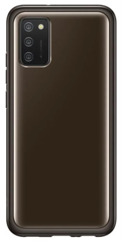 Чехол-накладка Samsung Soft Clear Cover Samsung Galaxy A02s SM-A025 Black (EF-QA025TBEGRU)