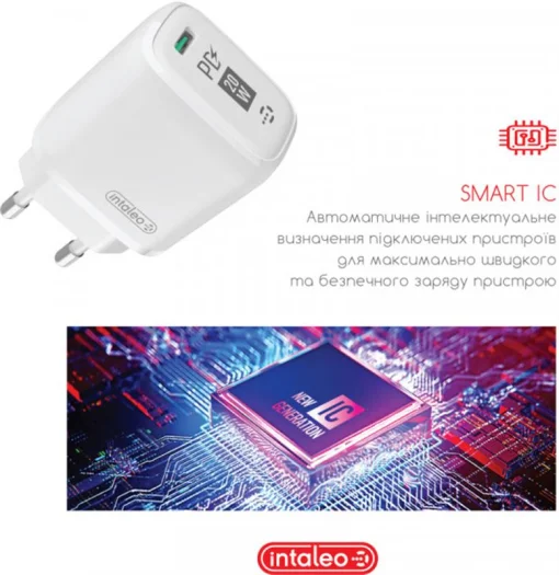 Сетевое зарядное устройство для Intaleo TCGQPD120L (1USBx3A) White (1283126510007) + кабель Lightning