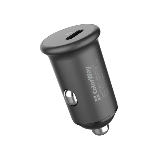 Автомобильное зарядное устройство для ColorWay (1USBx3A, 20W) Power Delivery Port Gray (CW-CHA028PD-GR)