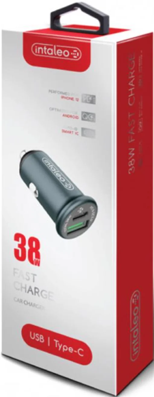 Автомобильное зарядное устройство для Intaleo CCGQPD238 (2USB, 3A) Grey (1283126509971)