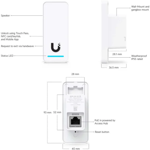 Система контролю доступу UBIQUITI UniFi G3 Starter Kit (UA-G3-SK)