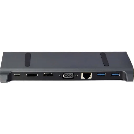 Док-станция Cablexpert USB-C 9-в-1 (A-CM-COMBO9-02) USB-хаб + HDMI/VGA/PD/LAN/3.5-мм аудио