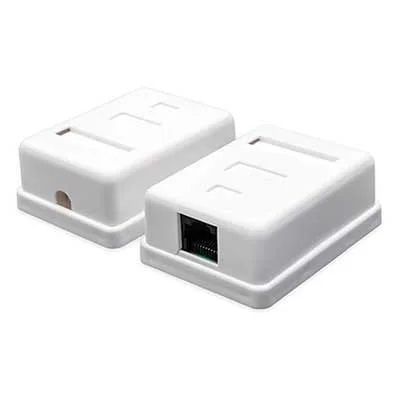 Розетка накладная ATCOM RJ-45 Cat.5e UTP White (15253)