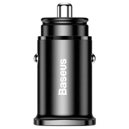 Автомобільний зарядний пристрій BASEUS Square Metal A+A 30W Dual QC3.0 Quick Car Charger Black (CCALL-DS01)