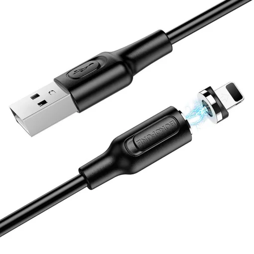 Кабель BOROFONE BX41 Amiable USB-A/Lightning (M/М) Black 1м (BX41LB)