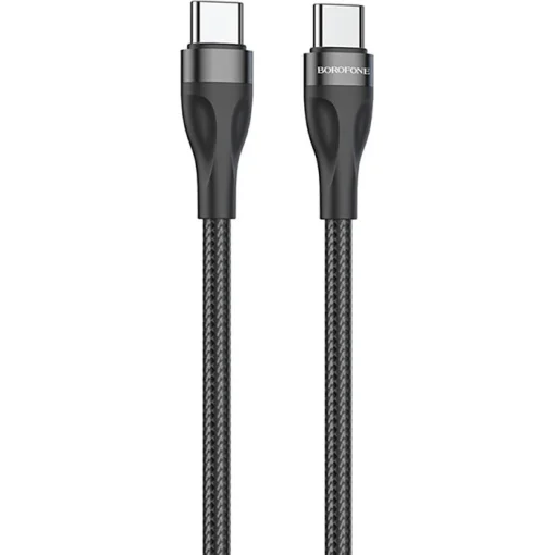 Кабель BOROFONE BX61 Source USB-C/USB-C 60W Black 1м (BX61CCB)