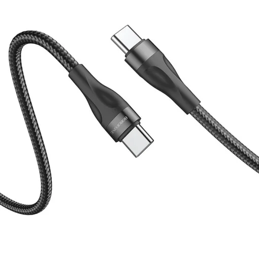 Кабель BOROFONE BX61 Source USB-C/USB-C 60W Black 1м (BX61CCB)