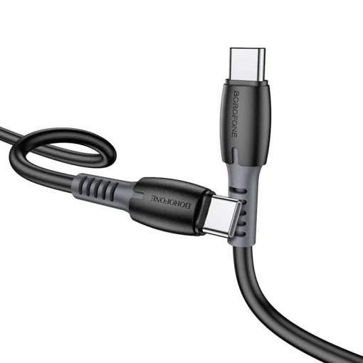 Кабель BOROFONE BX62 Bonus USB-C/USB-C 100W Black 1м (BX62CCB)