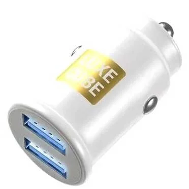 Автомобильное зарядное устройство для LUXE CUBE 2xUSB-A 2.4А White (8886998698496)